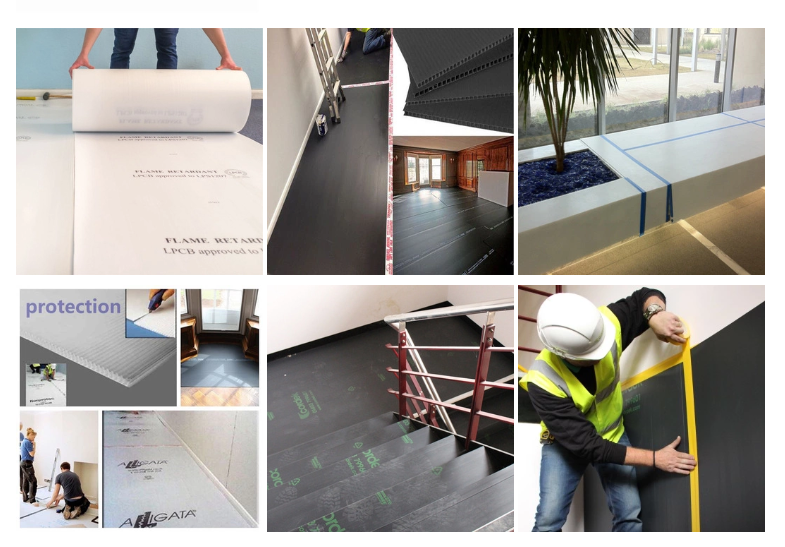 Corrugated Plastic - Covering Floors during Construction