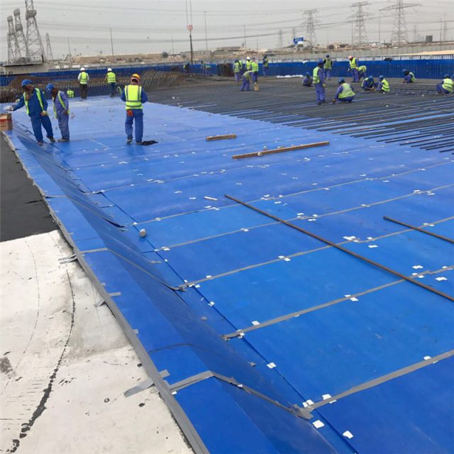 Blue Corrugated Polypropylene Floor Protection Sheet