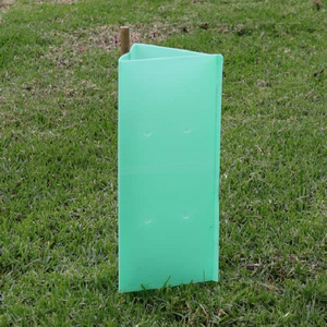 Triangle Green Corflute Vine Guards Welded 450 x 200mm