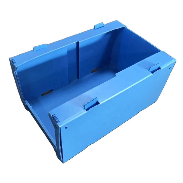 Stackable Polypropylene Corrugated Plastic Storage Bins for Warehouse