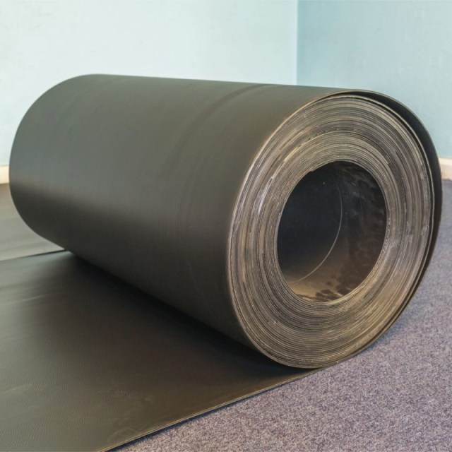 Black Fluted Polypropylene Correx Floor Protection Rolls