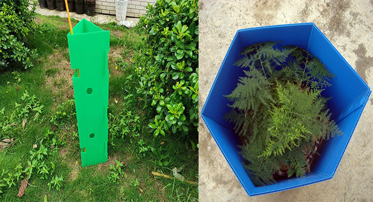 Polypropylene Material Corrugated Plastic Tree Guards
