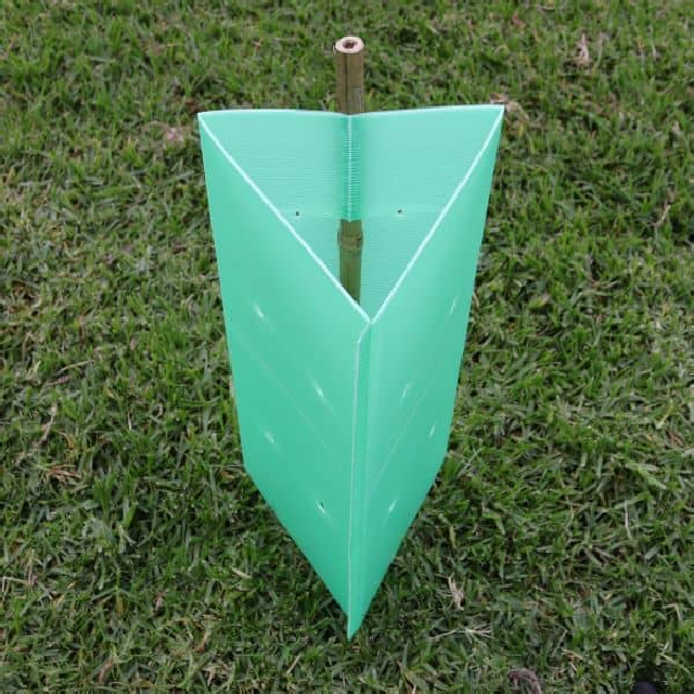 Green PP Fluted Tree Guards 600 x 200mm Welded