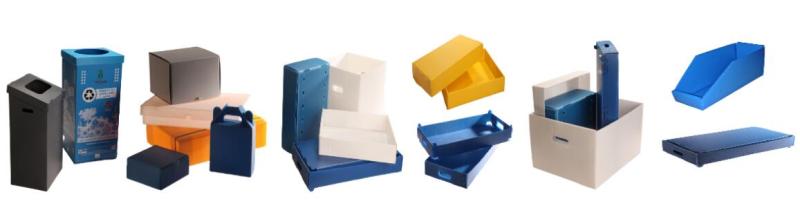 CORRUGATED PLASTIC ARCHIVE BOXES FOR FILE STORAGE