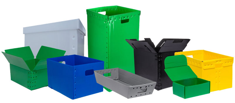 plastic cardboard box