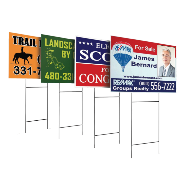 CORRUGATED PLASTIC STAKE SIGNS